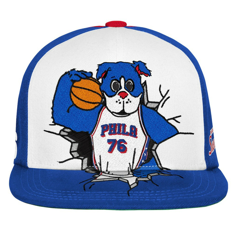 Philadelphia 76ers Youth Mascot Snapback Hat Royal