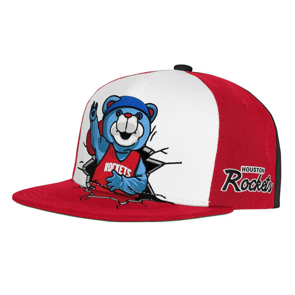 Houston Rockets Youth Mascot Snapback Hat Red