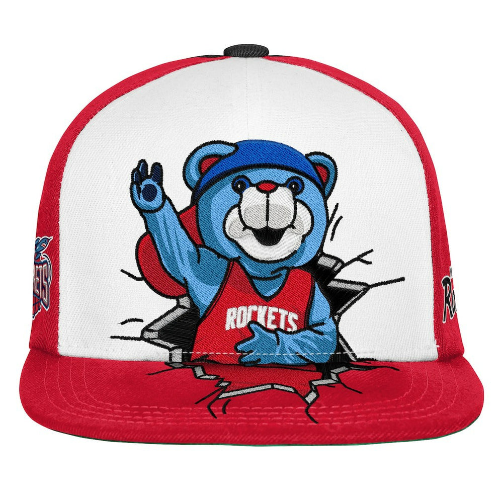 Houston Rockets Youth Mascot Snapback Hat Red