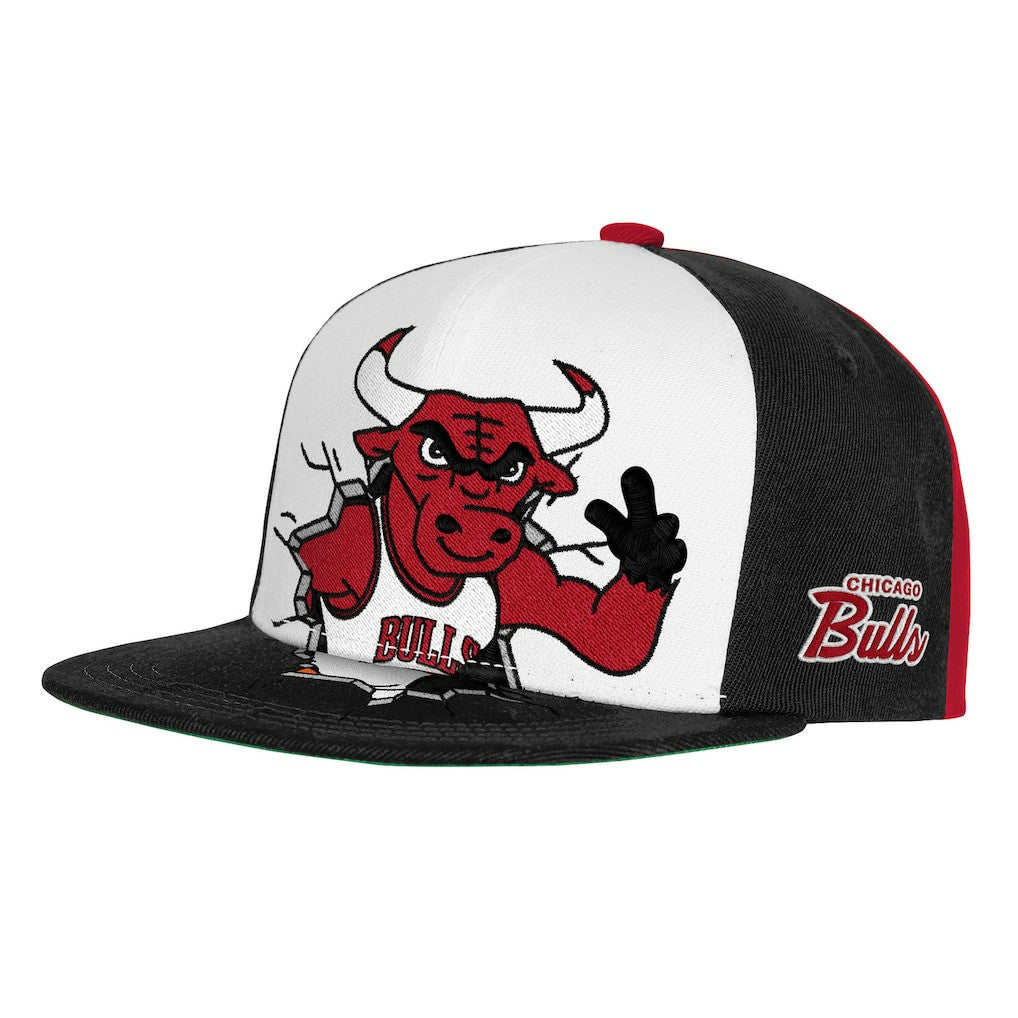 Chicago Bulls Youth Mascot Snapback Hat Black