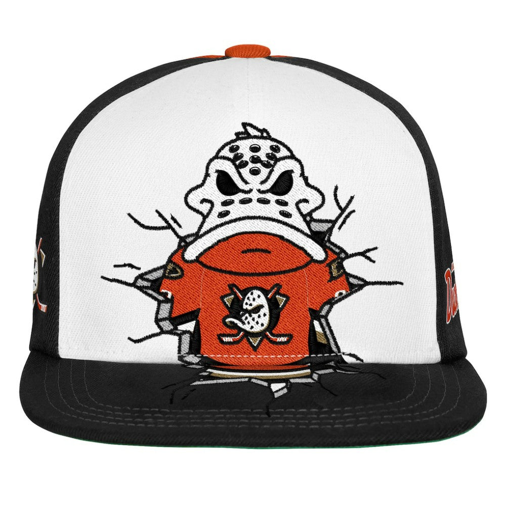 NHL Anaheim Ducks Mitchell & Ness Youth Mascot Snapback Hat - Orange