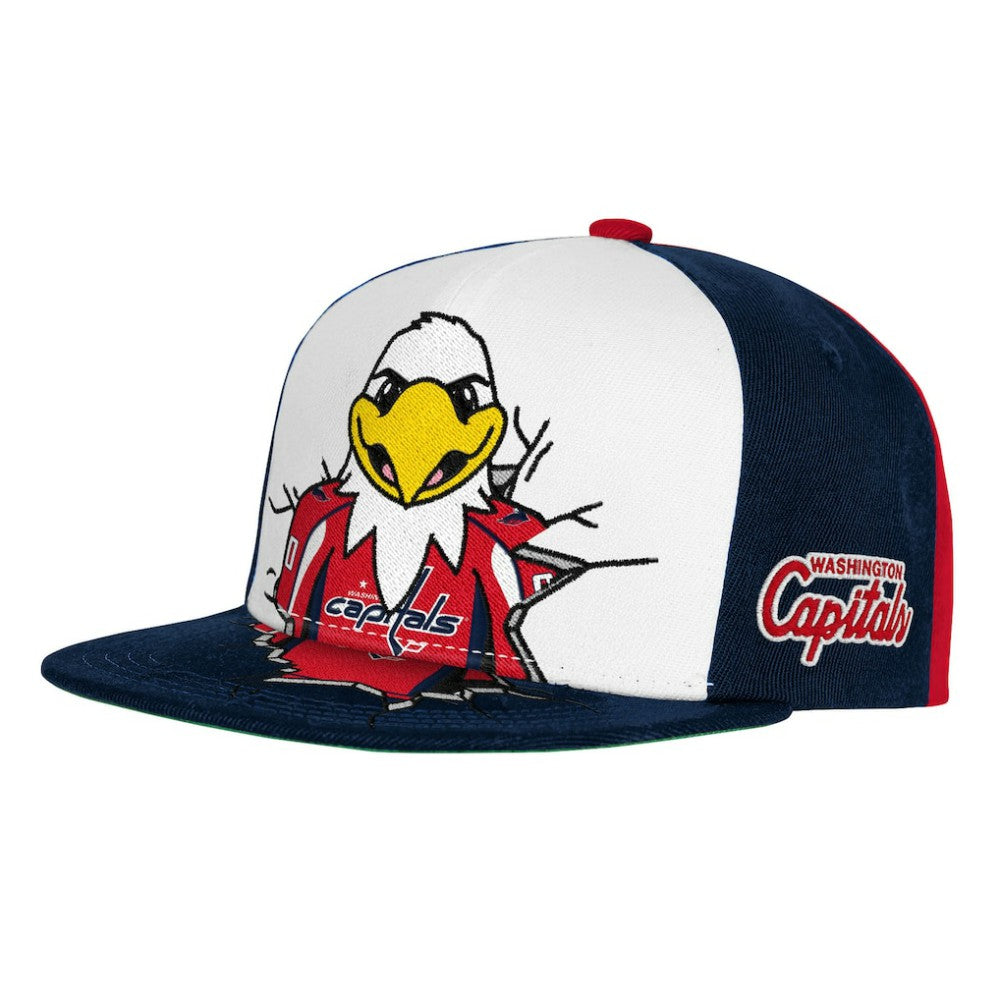 NHL Washington Capitals Mitchell & Ness Youth Mascot Snapback Hat - Navy