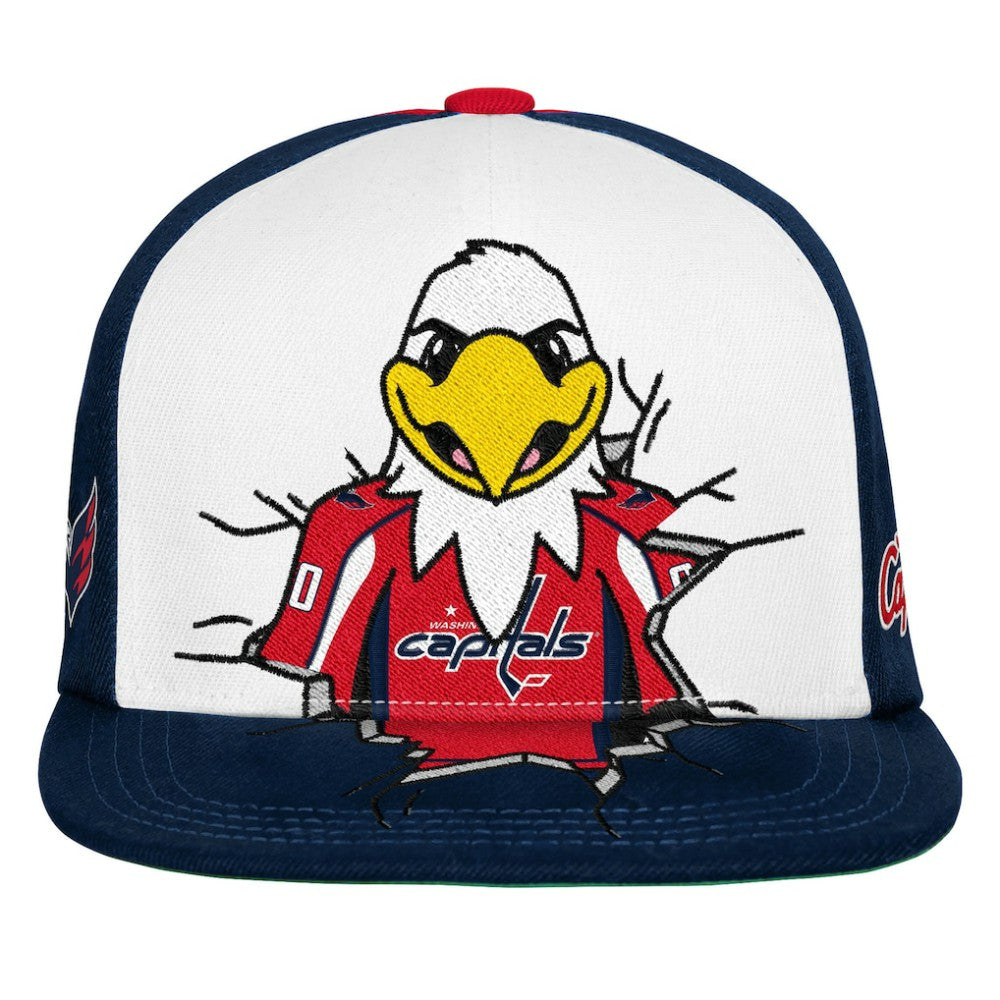NHL Washington Capitals Mitchell & Ness Youth Mascot Snapback Hat - Navy