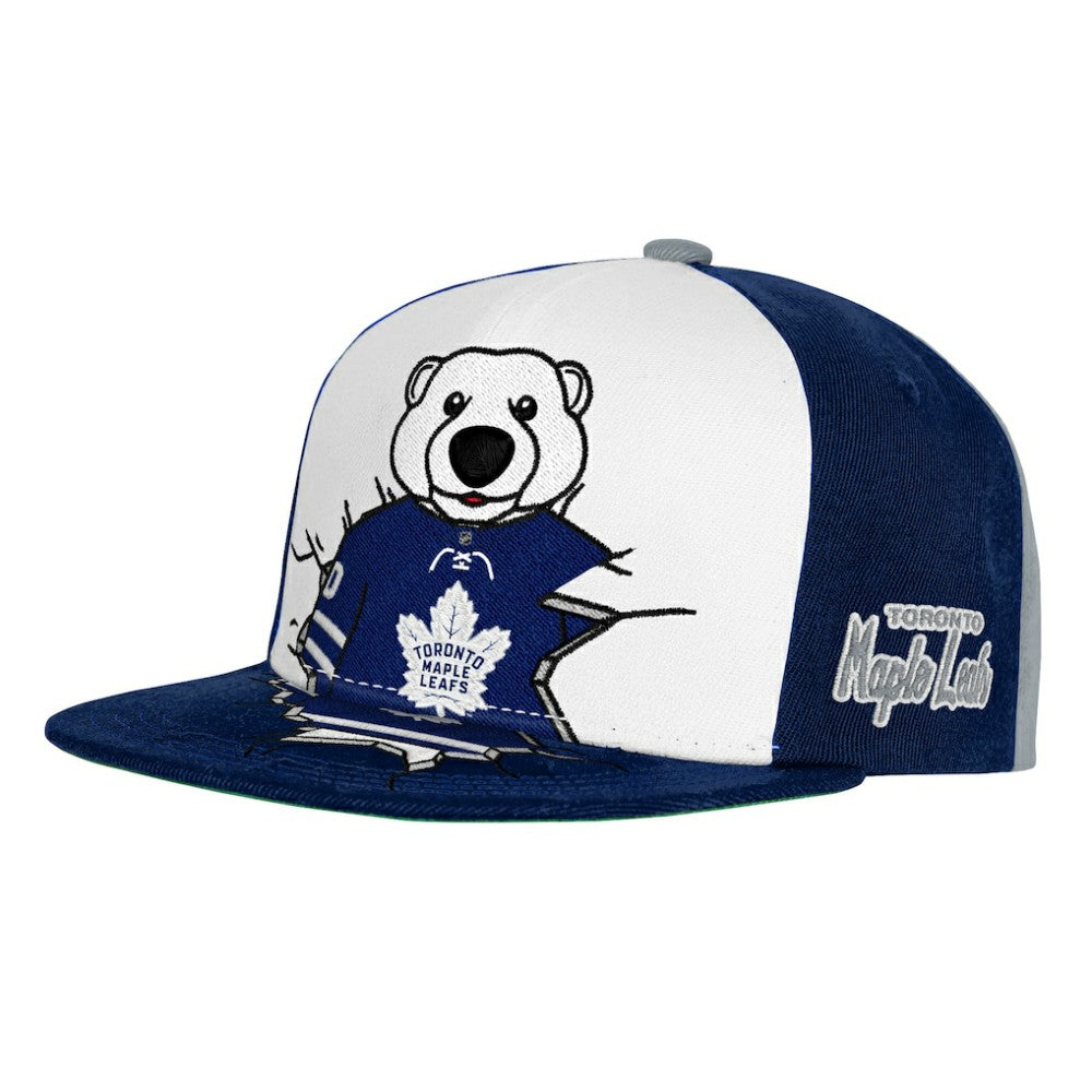 NHL Toronto Maple Leafs Mitchell & Ness Youth Mascot Snapback Hat - Navy
