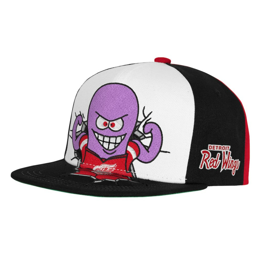 NHL Detroit Red Wings Mitchell & Ness Youth Mascot Snapback Hat - Red