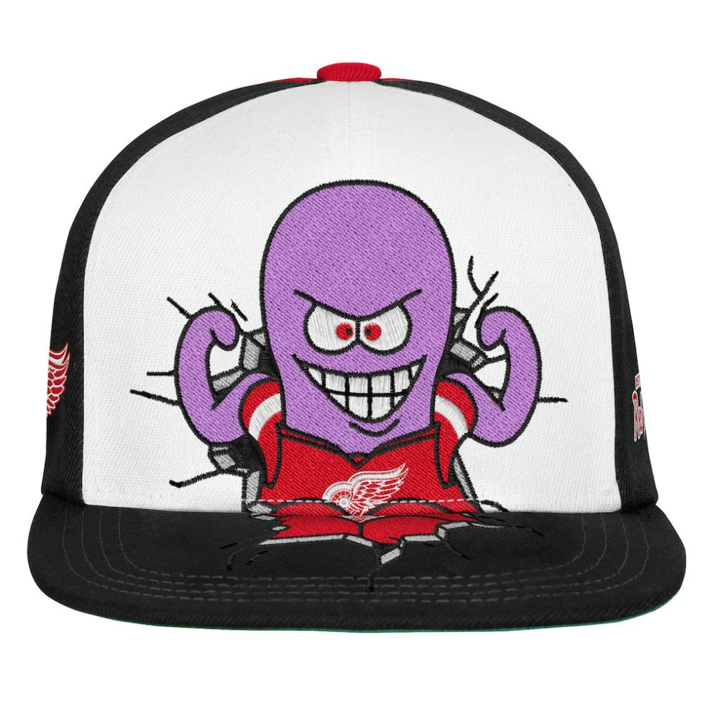 NHL Detroit Red Wings Mitchell & Ness Youth Mascot Snapback Hat - Red