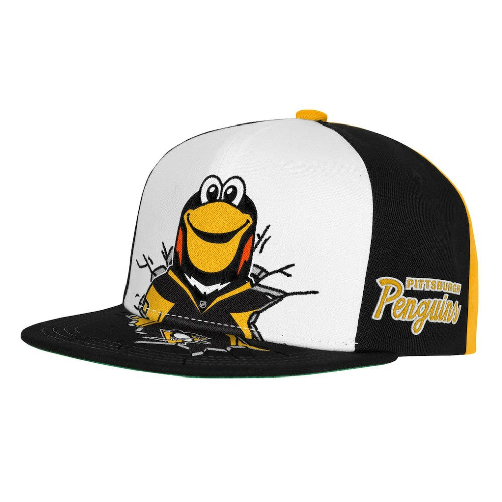 NHL Pittsburgh Penguins Mitchell & Ness Youth Mascot Snapback Hat - Black