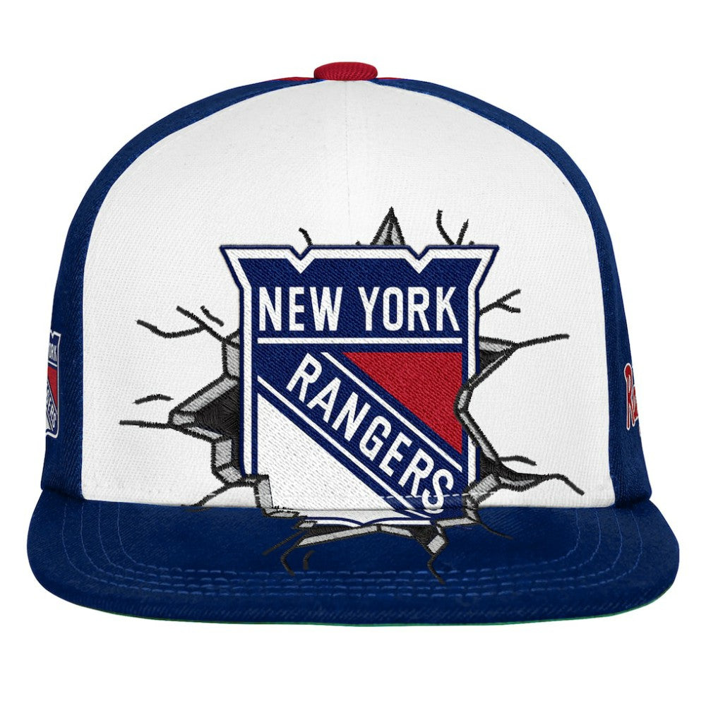 NHL New York Rangers Mitchell & Ness Youth Mascot Snapback Hat - Navy