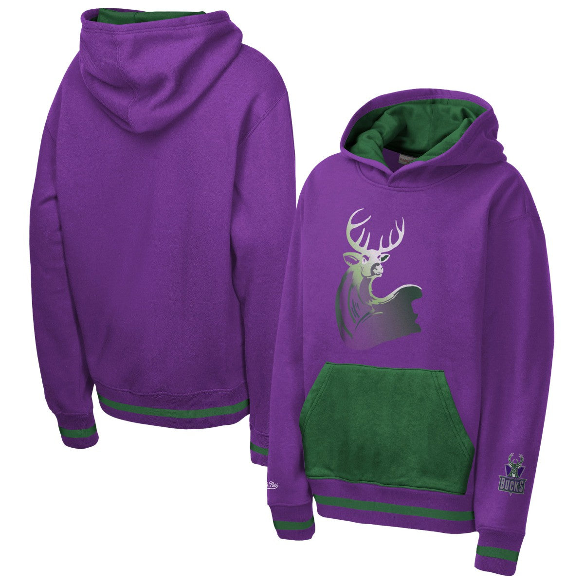 Milwaukee Bucks Youth Playmaker Fashion Fleece Hoodie Purple