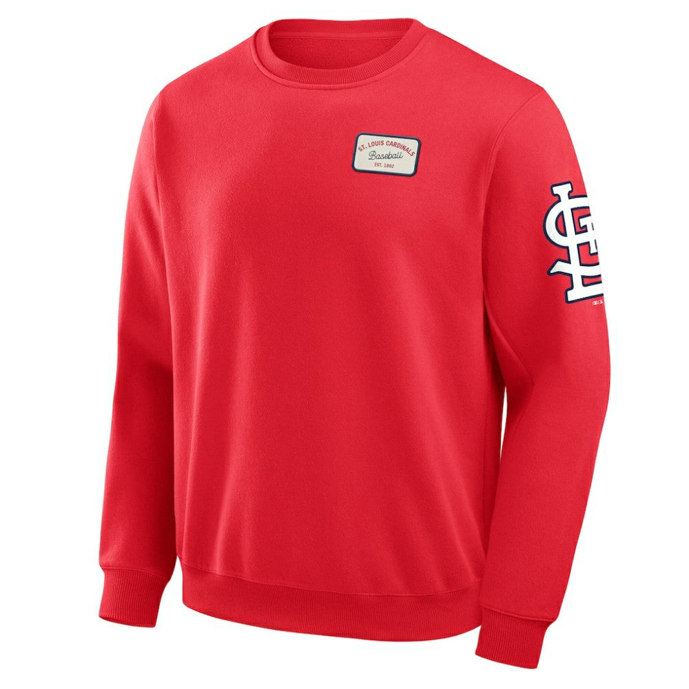 St. Louis Cardinals Darius Rucker Collection by Fanatics Washed Crew Neck Pullover Sweatshirt - Red Pullover