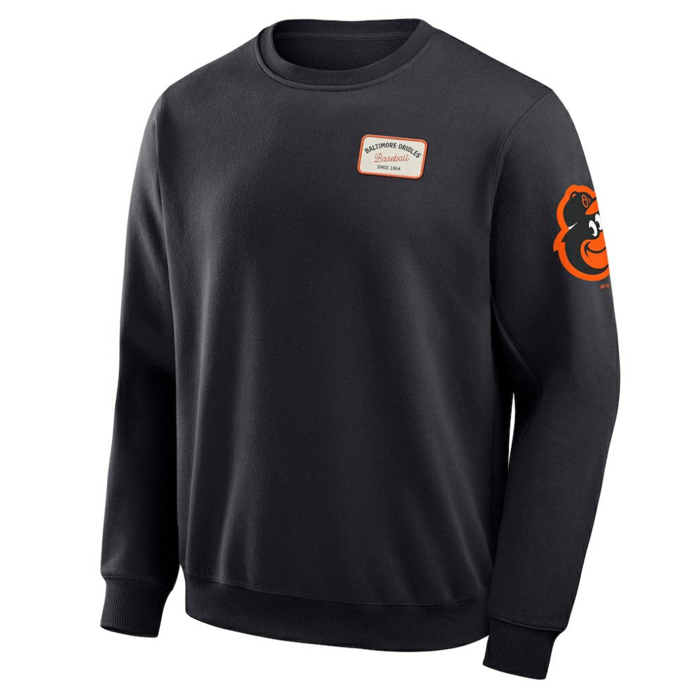 Baltimore Orioles Darius Rucker Collection by Fanatics Washed Crew Neck Pullover Sweatshirt - Black Pullover