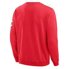 Cincinnati Reds Darius Rucker Collection by Fanatics Washed Crew Neck Pullover Sweatshirt - Red Pullover