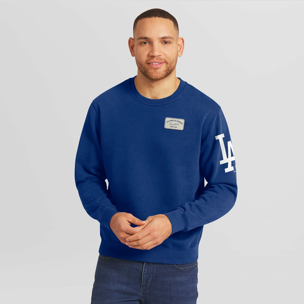 Los Angeles Dodgers Darius Rucker Collection by Fanatics Washed Crew Neck Pullover Sweatshirt - Royal Pullover