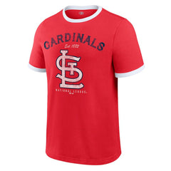 St. Louis Cardinals Darius Rucker Collection by Fanatics Washed Ringer T-Shirt - Red T-shirts