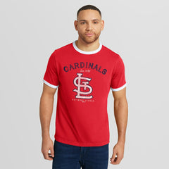 St. Louis Cardinals Darius Rucker Collection by Fanatics Washed Ringer T-Shirt - Red T-shirts