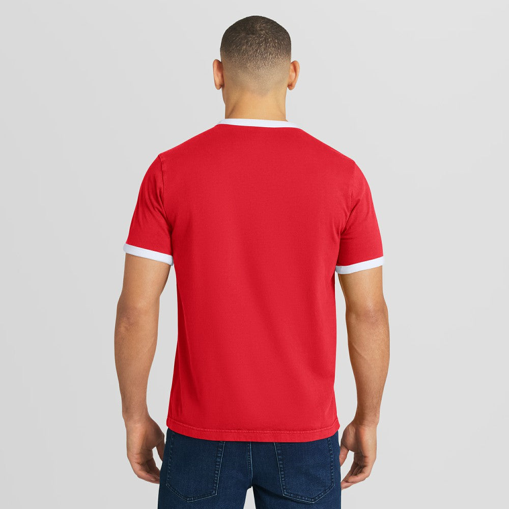Cincinnati Reds Darius Rucker Collection by Fanatics Washed Ringer T-Shirt - Red T-shirts