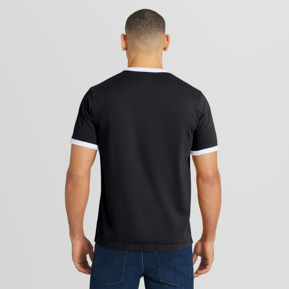 San Francisco Giants Darius Rucker Collection by Fanatics Washed Ringer T-Shirt - Black T-shirts