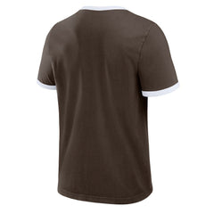 San Diego Padres Darius Rucker Collection by Fanatics Washed Ringer T-Shirt - Brown T-shirts