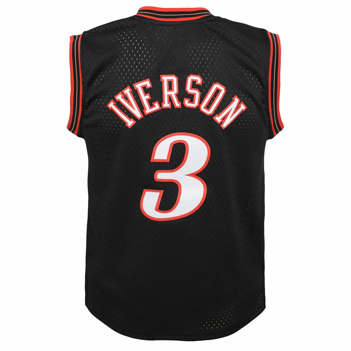 Allen Iverson Philadelphia 76ers Youth 2000-01 Swingman Road Jersey Black