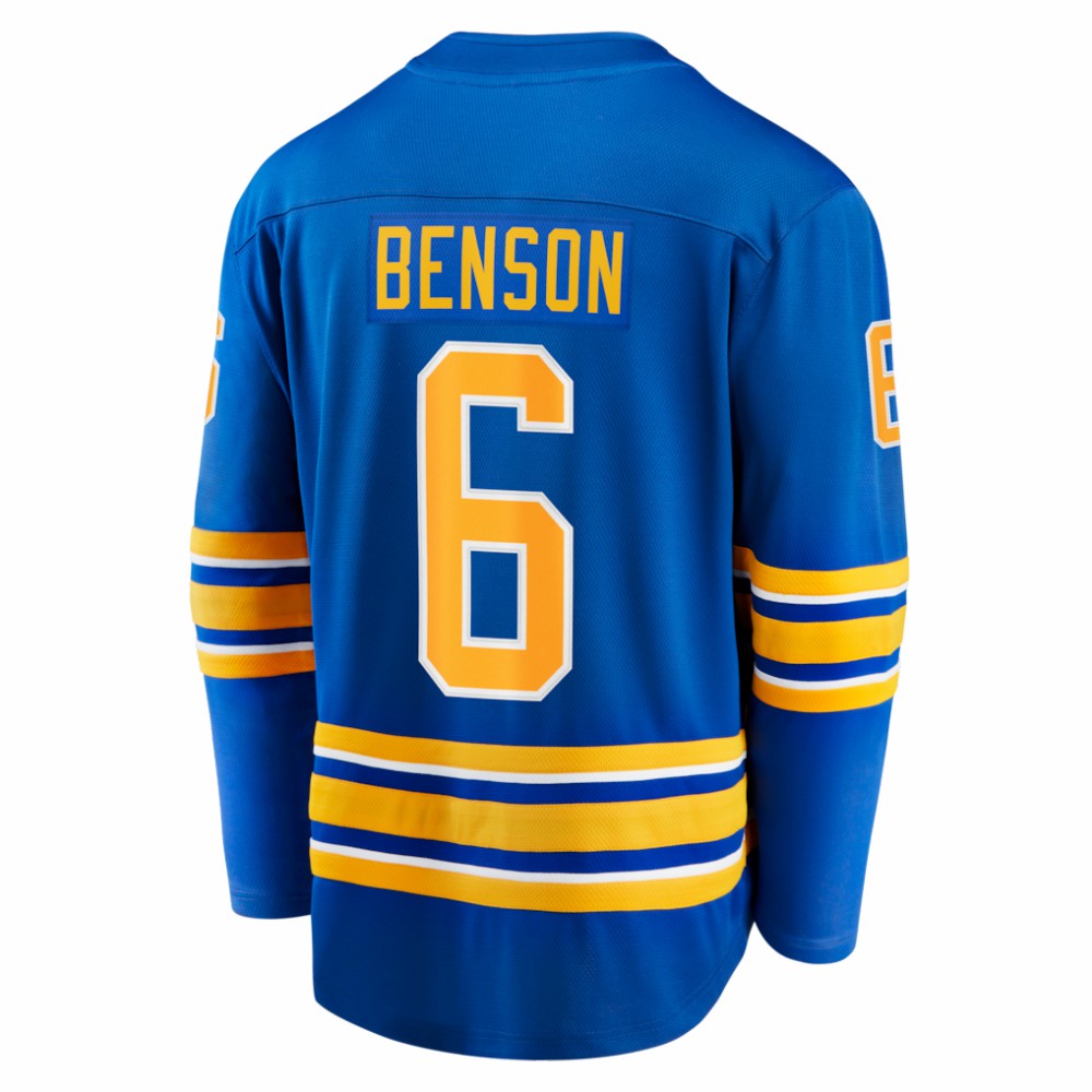 NHL Zach Benson Buffalo Sabres Fanatics Home Breakaway Jersey - Royal