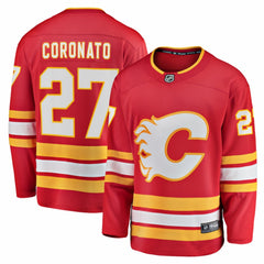 NHL Matt Coronato Calgary Flames Fanatics Home Breakaway Jersey - Red