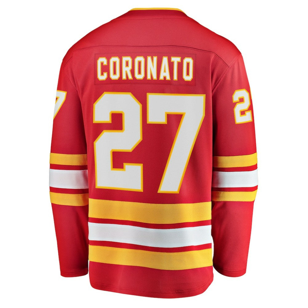 NHL Matt Coronato Calgary Flames Fanatics Home Breakaway Jersey - Red
