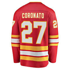 NHL Matt Coronato Calgary Flames Fanatics Home Breakaway Jersey - Red