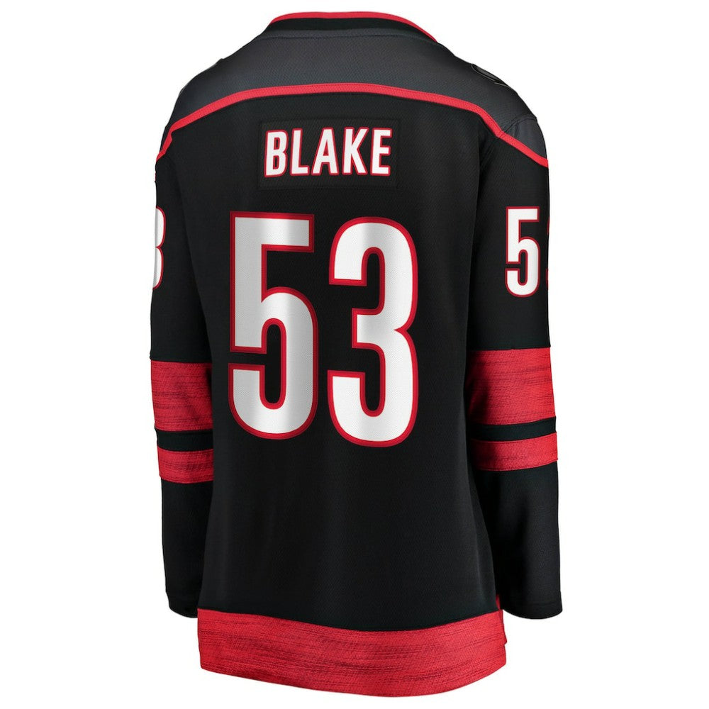 NHL Jackson Blake Carolina Hurricanes Fanatics Women's Home Breakaway Jersey - Black