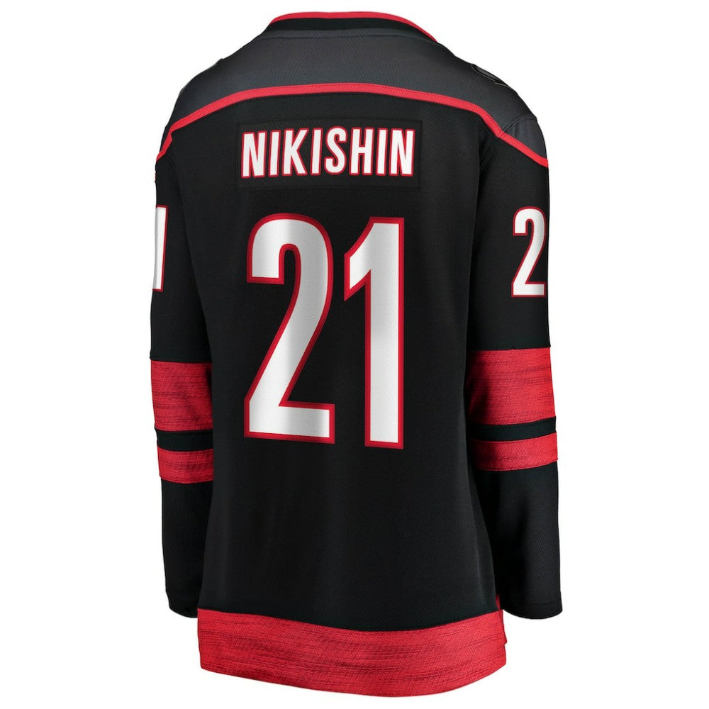 NHL Alexander Nikishin Carolina Hurricanes Fanatics Women's Home Breakaway Jersey - Black