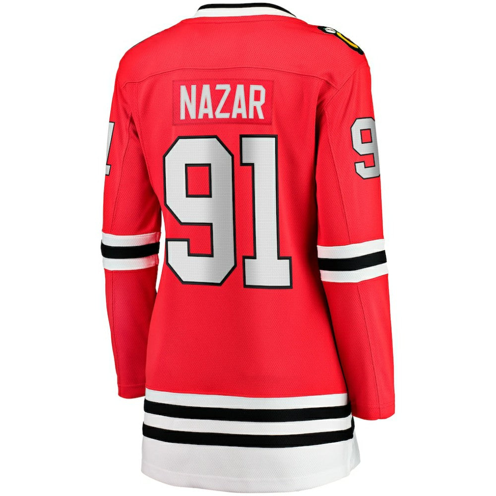 NHL Frank Nazar Chicago Blackhawks Fanatics Women's Home Breakaway Jersey - Red