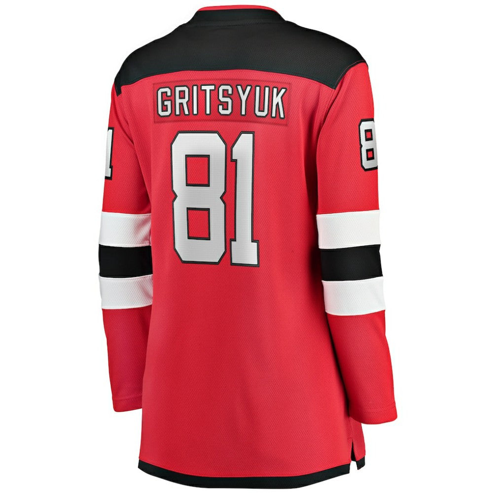 NHL Arseny Gritsyuk New Jersey Devils Fanatics Women's Home Breakaway Jersey - Red