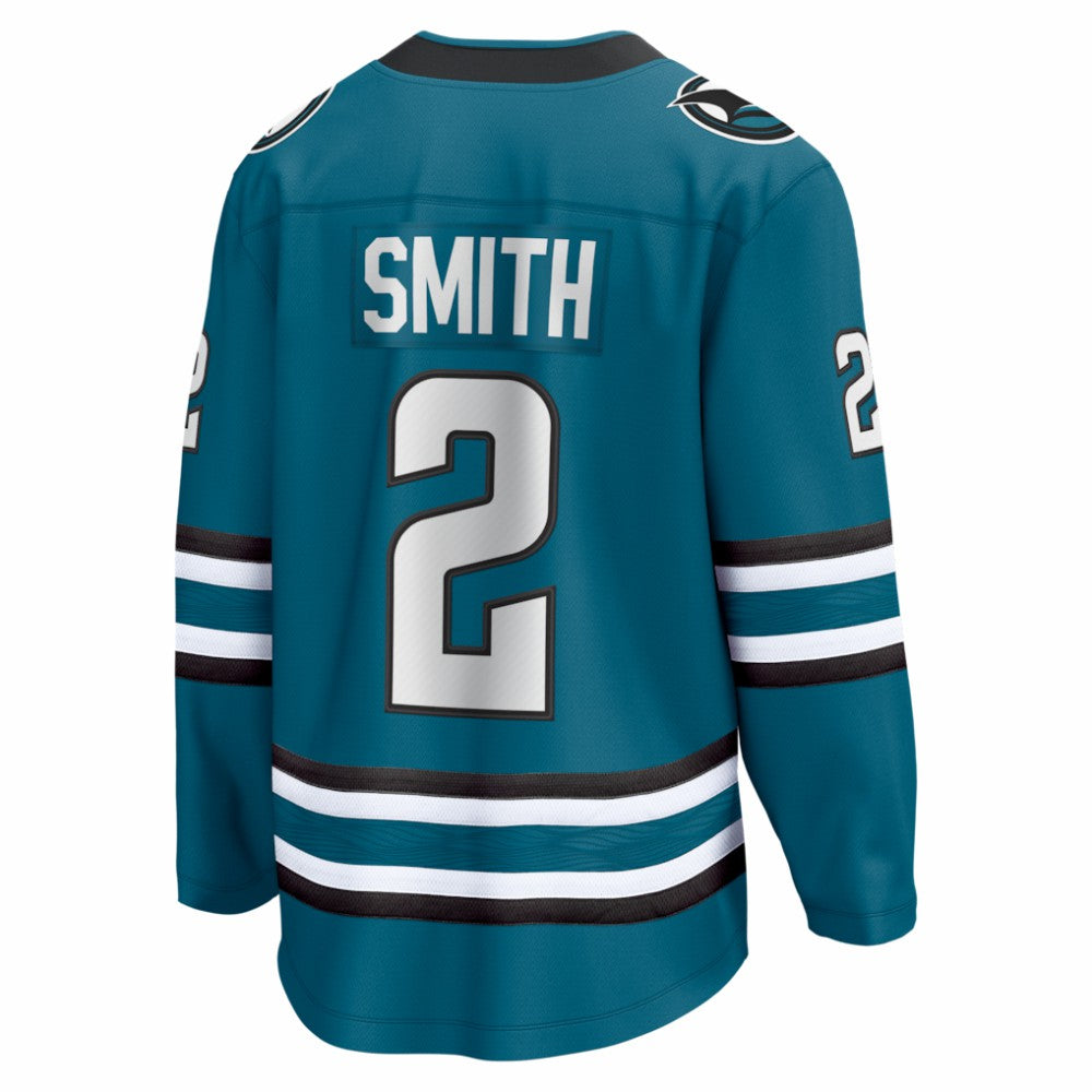 NHL Will Smith San Jose Sharks Fanatics Home Breakaway Jersey - Teal