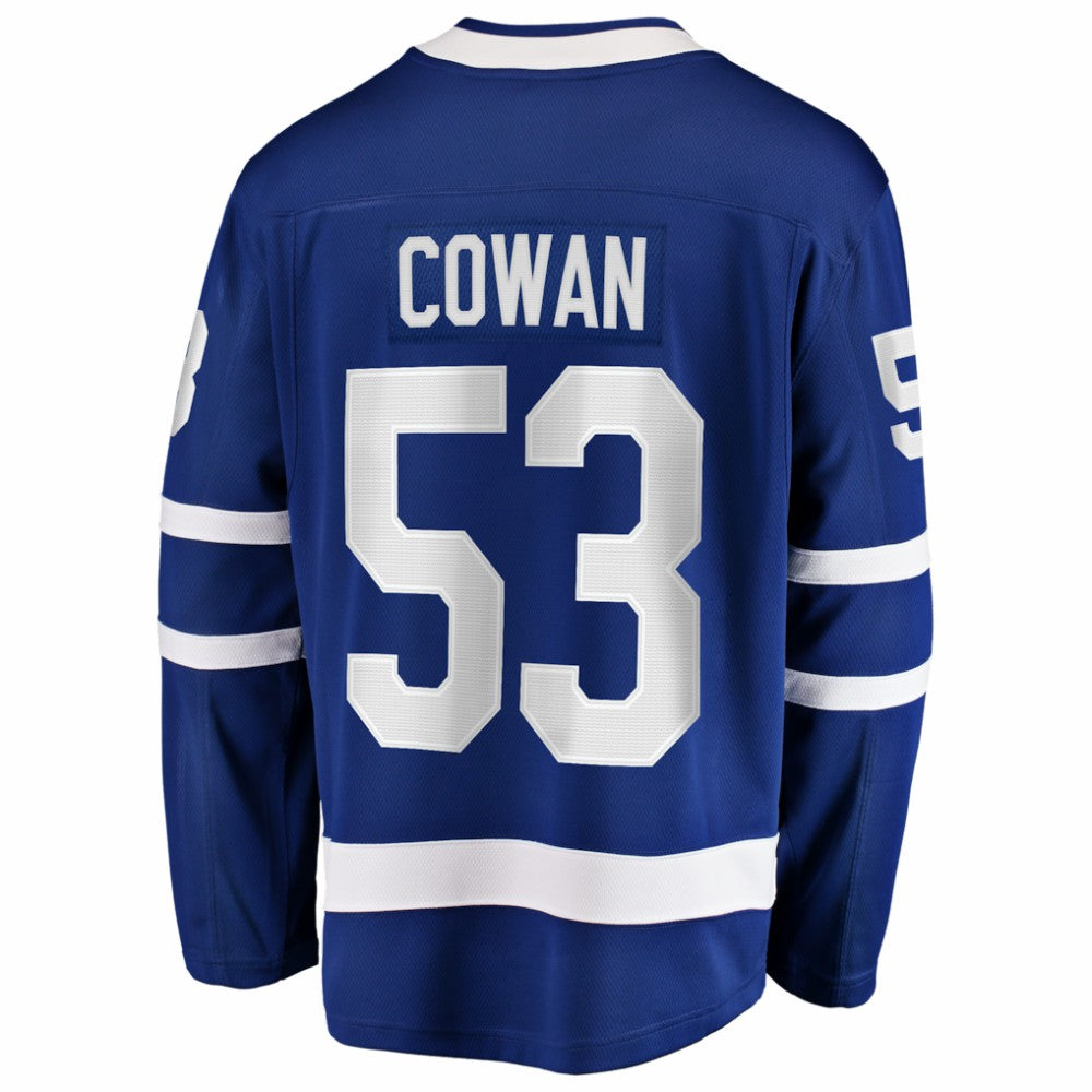 NHL Easton Cowan Toronto Maple Leafs Fanatics Home Breakaway Jersey - Blue