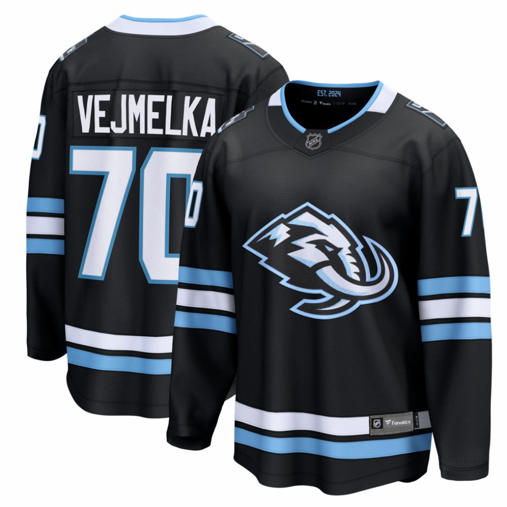 NHL Karel Vejmelka Utah Mammoth Fanatics Home Breakaway Jersey - Black