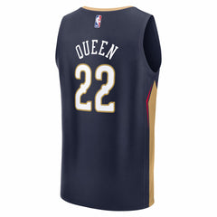 Derik Queen New Orleans Pelicans Fast Break Replica Jersey Icon Edition Navy