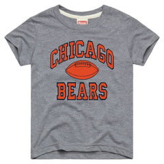 Chicago Bears Homage Youth Gridiron Tri-Blend T-Shirt Gray
