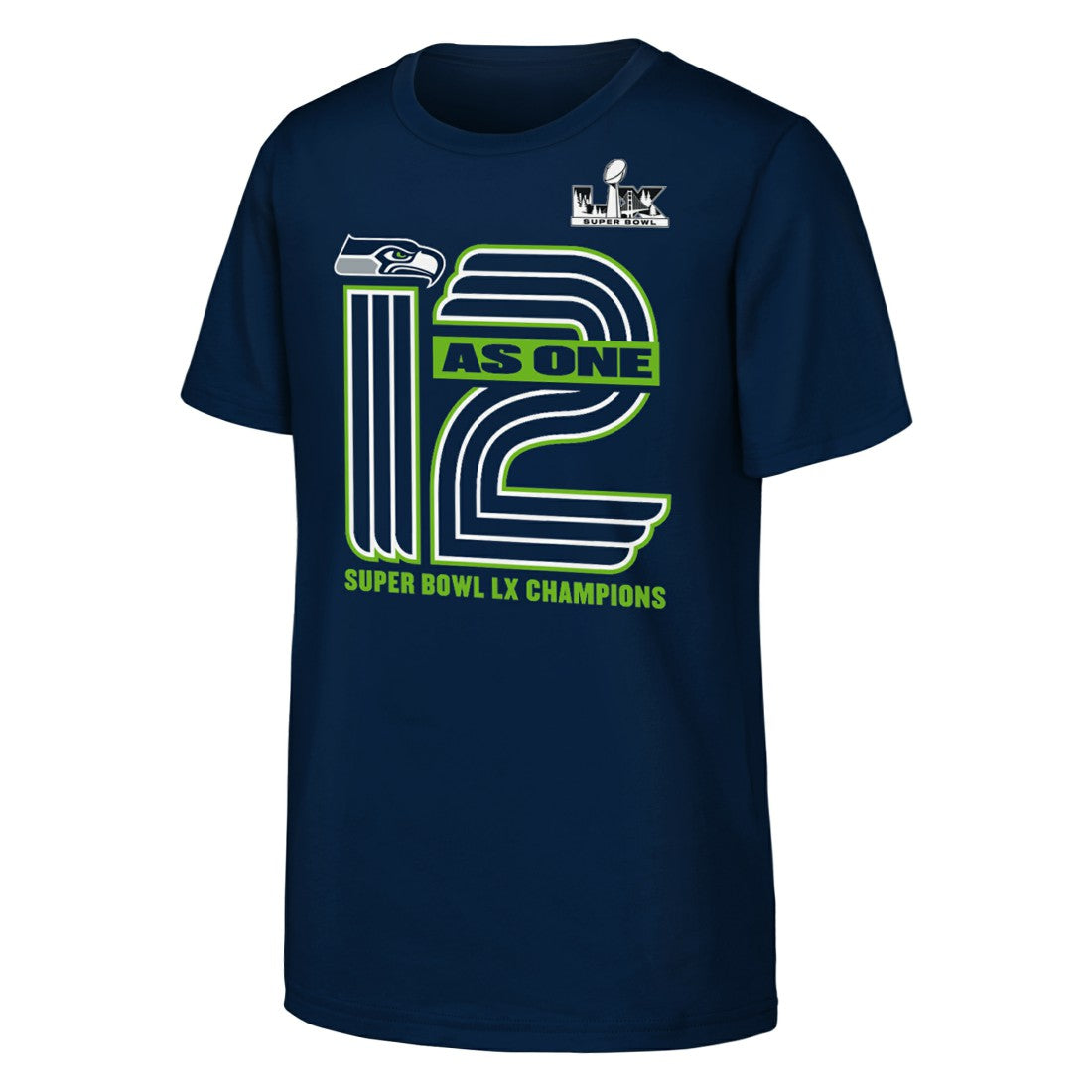 Seattle Seahawks Youth Super Bowl LX Champions Hometown Collection T-Shirt College Navy