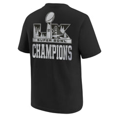 Seattle Seahawks Youth Super Bowl LX Champions Locker Room Trophy Collection Authentic T-Shirt Black