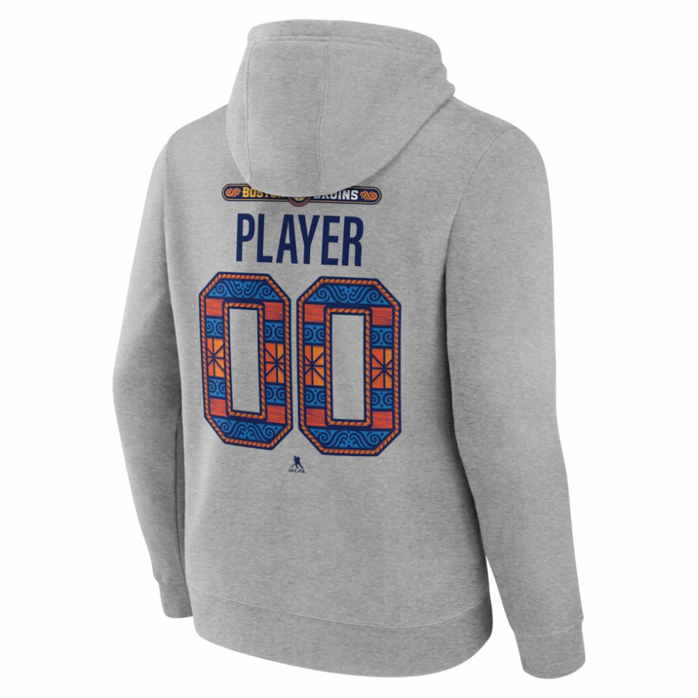 NHL,Custom Boston Bruins 2026 NHL Stadium Series Personalized Name & Number Hoodie - Gray