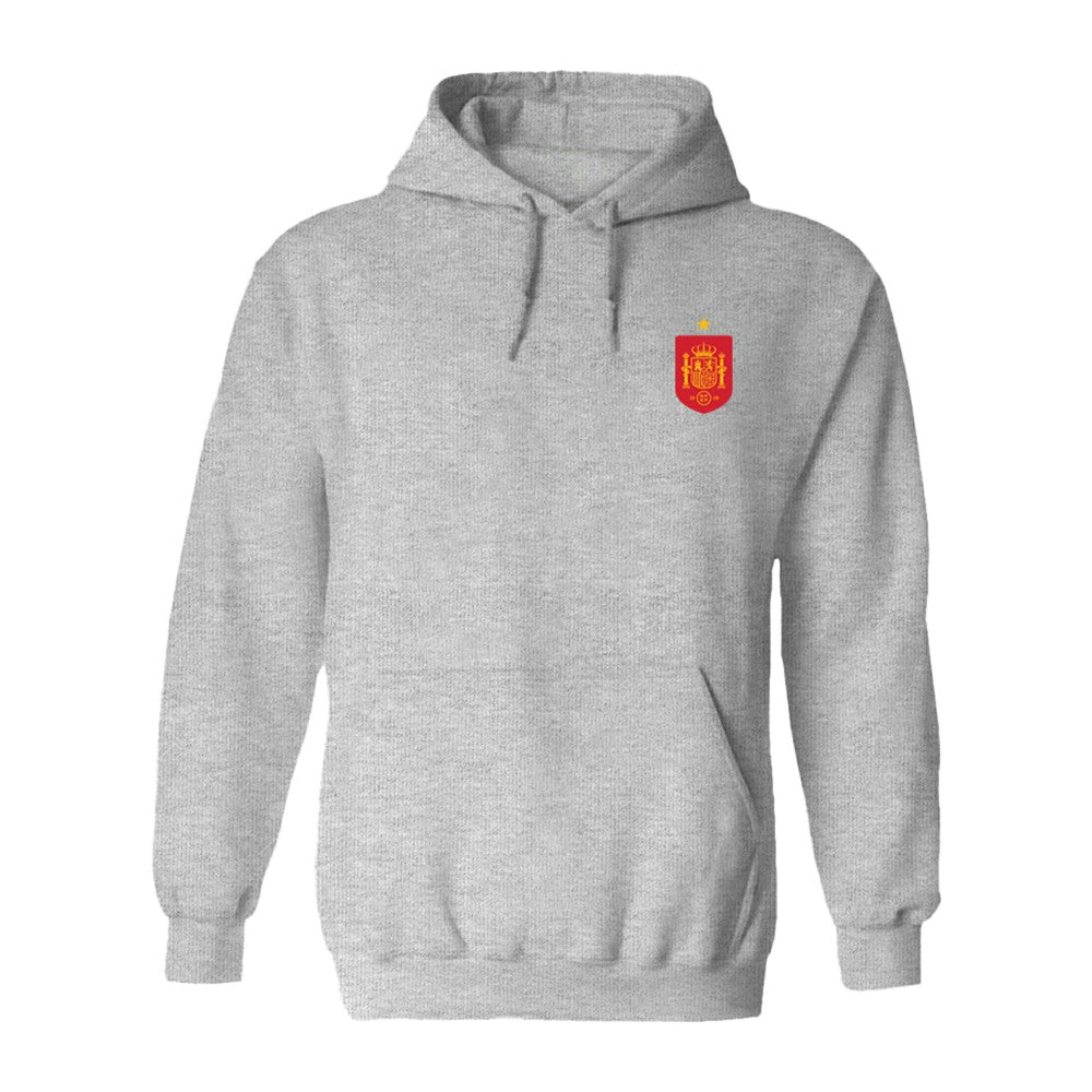 Spain National Team Vive La Fete Women's Impressions Artwork Hoodie Gray