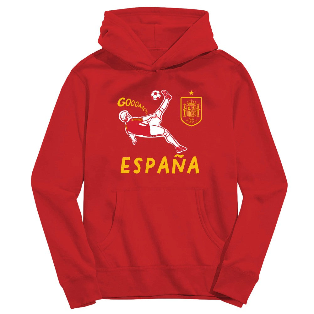 Spain National Team Vive La Fete Youth Chilena Style Hoodie Red sale