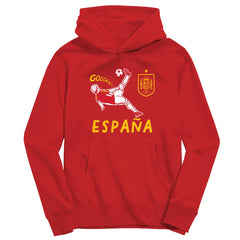 Spain National Team Vive La Fete Youth Chilena Style Hoodie Red sale