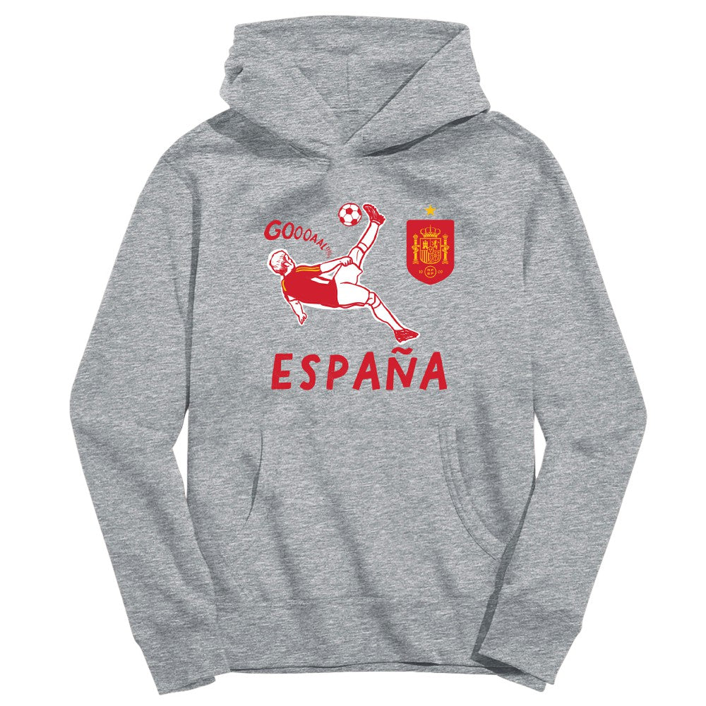 Spain National Team Vive La Fete Youth Chilena Style Hoodie Gray