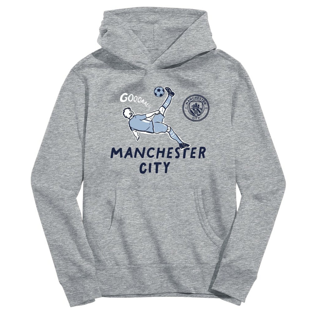 Manchester City Vive La Fete Youth Chilena Style Hoodie Gray