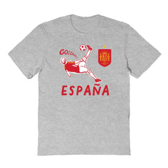 Spain National Team Vive La Fete Youth Chilena Style T-Shirt Gray shop