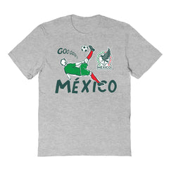 Mexico National Team Vive La Fete Youth Chilena Style T-Shirt Gray sale
