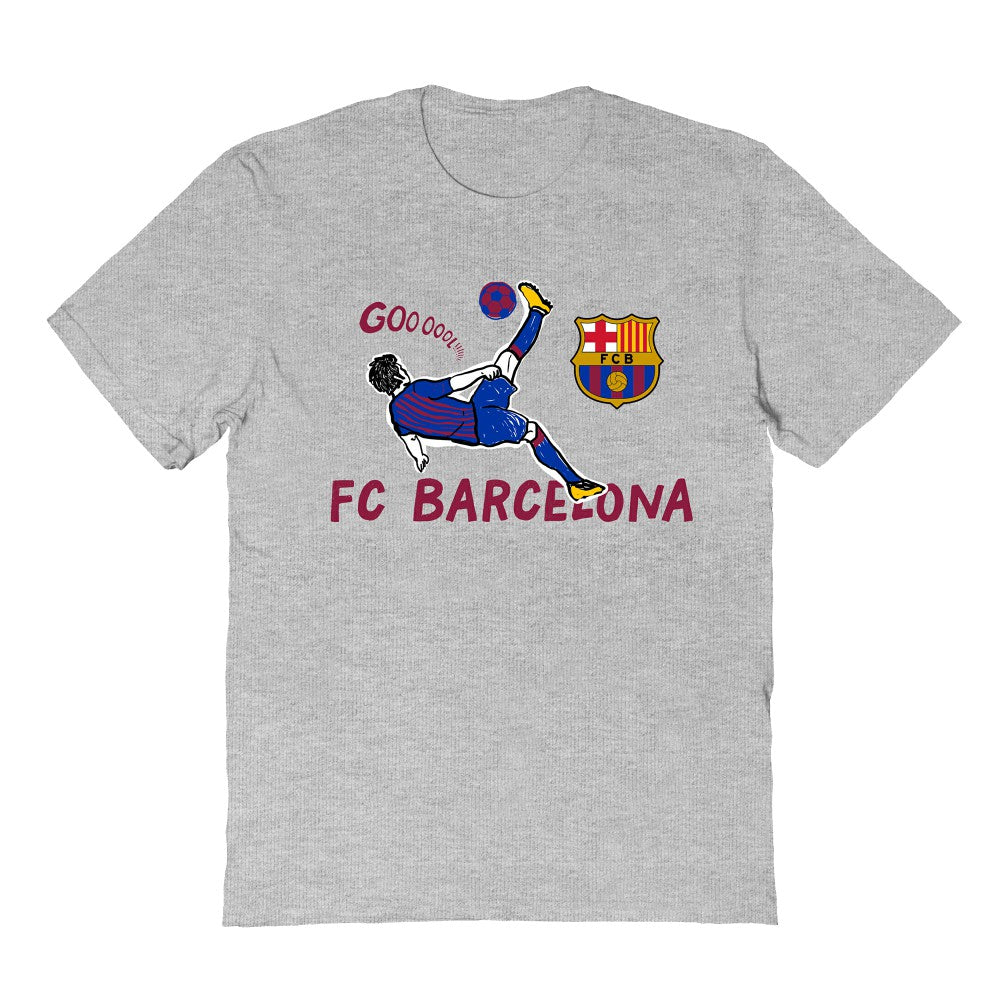 Barcelona Vive La Fete Youth Chilena Style T-Shirt Gray shop