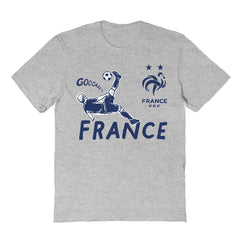 France National Team Vive La Fete Youth Chilena Style T-Shirt Gray sale