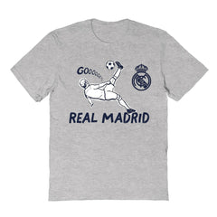 Real Madrid Vive La Fete Youth Chilena Style T-Shirt Gray sale