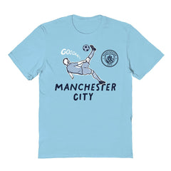 Manchester City Vive La Fete Youth Chilena Style T-Shirt Light Blue shop